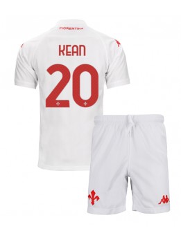 Fiorentina Moise Kean #20 Replika Borta Kläder Barn 2024-25 Kortärmad (+ byxor)